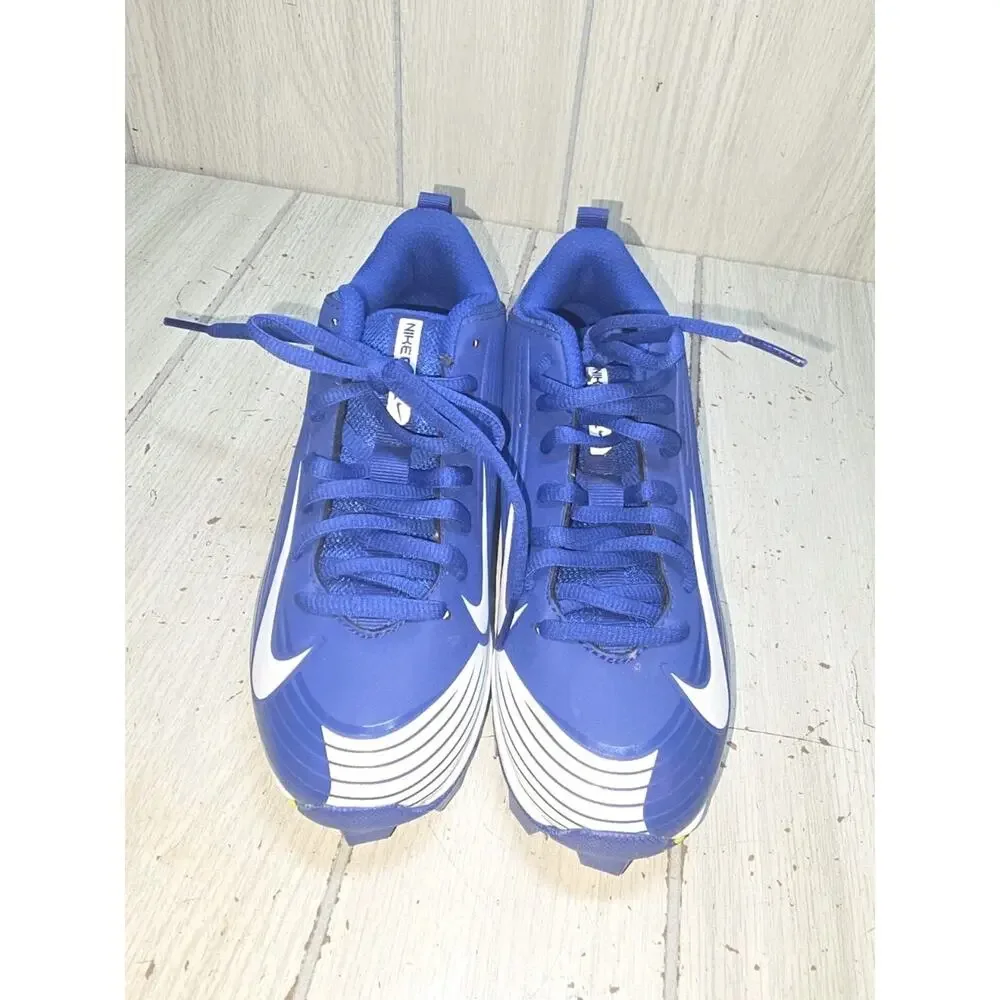 Nike Vapor Keystone 2 Cleats Blue White Baseball Shoes Size 2 Youth Athletic New